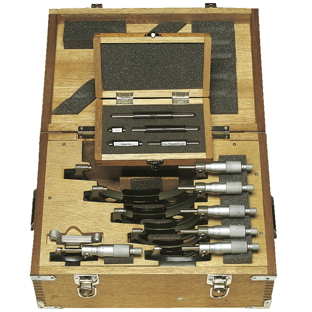 Outside micrometer 0-150mm (0,01mm) lightweight for workshop use
